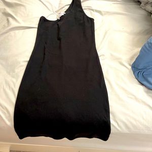 Black one shoulder dress